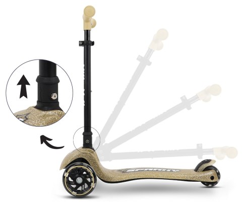 Hulajnoga trójkołowa balansowa Scooter Sparky Champagn Milly Mally Hulajnoga trójkołowa balansowa Scooter Sparky Champagn Milly Mally