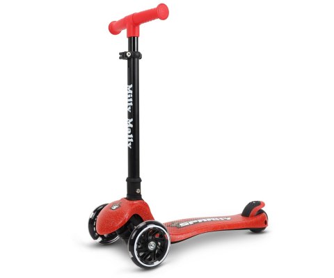 Hulajnoga trójkołowa balansowa Scooter Sparky Red Milly Mally Hulajnoga trójkołowa balansowa Scooter Sparky Red Milly Mally