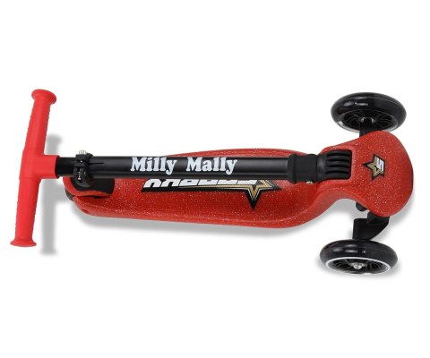 Hulajnoga trójkołowa balansowa Scooter Sparky Red Milly Mally Hulajnoga trójkołowa balansowa Scooter Sparky Red Milly Mally