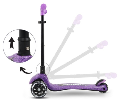 Hulajnoga trójkołowa balansowa Scooter Sparky Violet Milly Mally Hulajnoga trójkołowa balansowa Scooter Sparky Violet Milly Mally