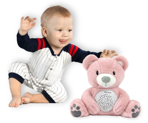 Milly Mally Zabawka pluszowa z Projektorem Szumiś Milly Bear Pink Milly Mally Zabawka pluszowa z Projektorem Szumiś Milly Bear Pink
