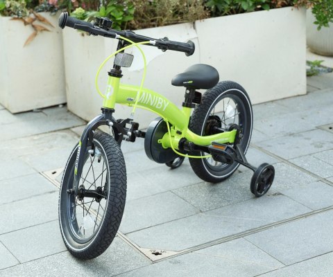 Qplay Rowerek Dziecięcy - Rowerek Biegowy Miniby 14 cali Green