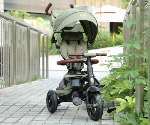 Qplay Rowerek Trójkołowy Rito Deluxe Rubber Olive