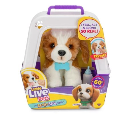 Little Live Pets 26548 Interaktywny Piesek Łatek z klatką Little Live Pets 26548 Interaktywny Piesek Łatek z klatką