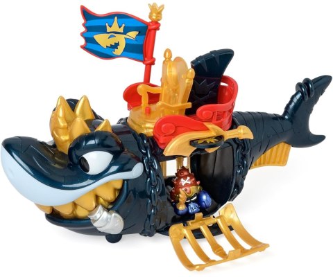 Magic Box Toys 60141000 Piratix King Shark Golden Teeth Złoty Rekin z Klatką