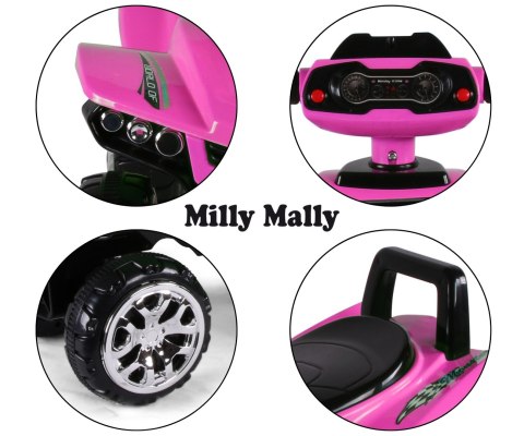Jeździk dla dzieci Monster Black Pink Milly Mally