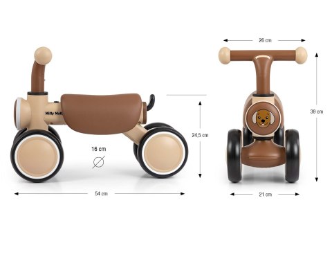 Jeździk dla dzieci York Beige Milly Mally