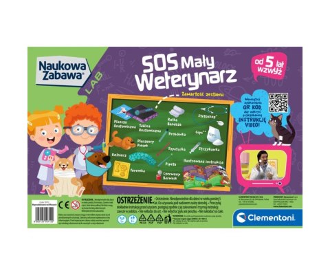 Clementoni Naukowa Zabawa Lab 50712 S.O.S Mały Weterynarz