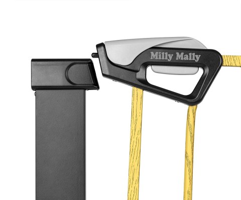 Milly Mally Bramka zabezpieczająca Barierka na schody Guardy 83 Black Natural Milly Mally Bramka zabezpieczająca Barierka na schody Guardy 83 Black Natural