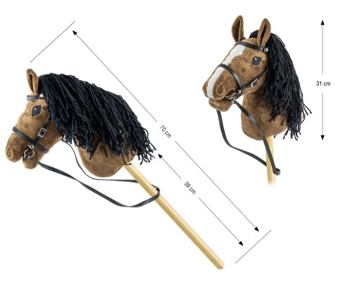 Milly Mally Hobby Plus Koń na Kiju Dark Brown Milly Mally Hobby Plus Koń na Kiju Dark Brown