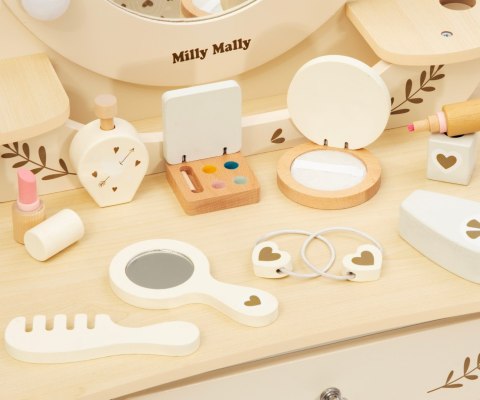 Toaletka z akcesoriami i światłami LED dla dzieci Elly Natural Milly Mally