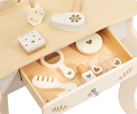 Toaletka z akcesoriami i światłami LED dla dzieci Elly Natural Milly Mally