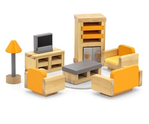 Viga 44037 PolarB Zestaw mebelków - pokój dzienny z telewizorem