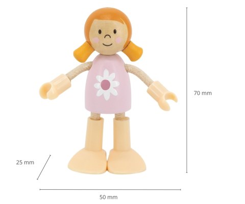 Viga 44061 PolarB Zestaw drewnianych laleczek - rodzina