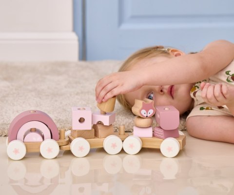 Viga 44269 PolarB Drewniany pociąg z elementami do układania