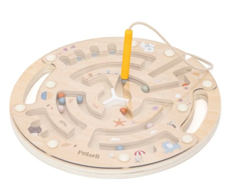 Viga 44283 PolarB Drewniany Labirynt Magnetyczny - Gra Zręcznościowa