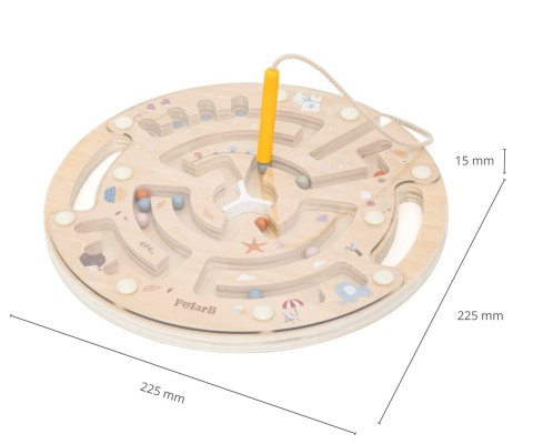 Viga 44283 PolarB Drewniany Labirynt Magnetyczny - Gra Zręcznościowa