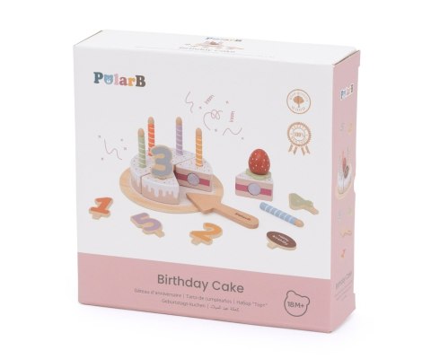 Viga 44286 PolarB Drewniany tort urodzinowy do zabawy