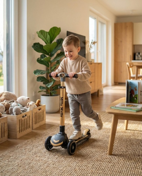 Hulajnoga trójkołowa Scooter Boogie Golden Milly Mally