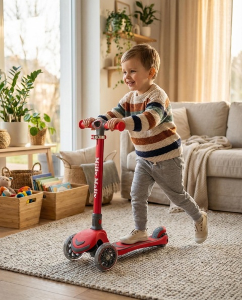 Hulajnoga trójkołowa Scooter Boogie Red Milly Mally