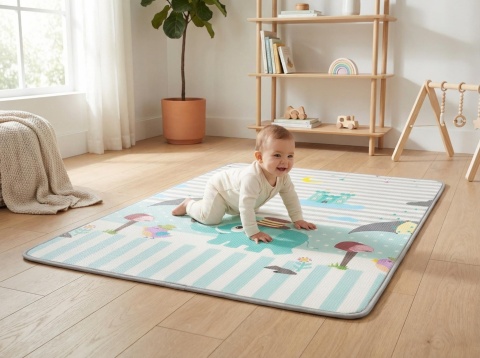 Mata piankowa zwijana Kinder Digits and Elephant Milly Mally