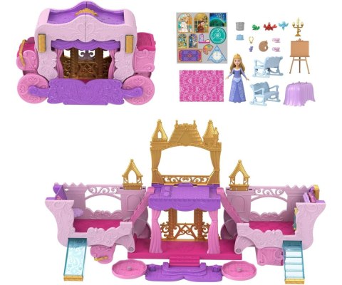 Mattel HWX17 Disney Princess Zestaw Karoca i Zamek 2w1