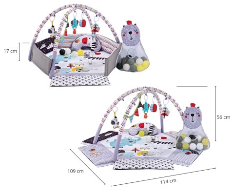 TinyMini CC9639 Mata edukacyjna Śpiący Miś