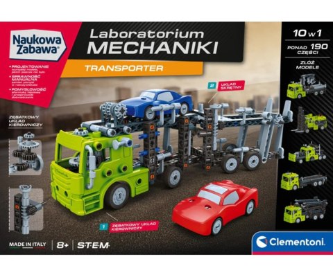 Clementoni 50249 Naukowa Zabawa Lab Laboratorium Mechaniki - transporter