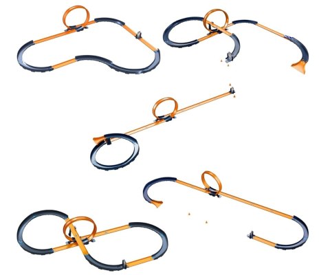 Mattel HXX45 Hot Wheels RC Zestaw Torów Wyzwanie Prędkości