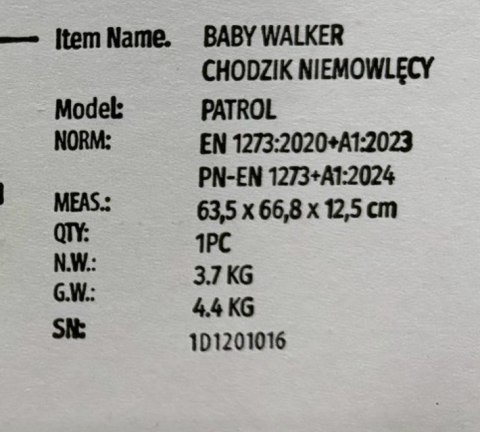 Milly Mally Chodzik dla Dziecka Patrol Mocca