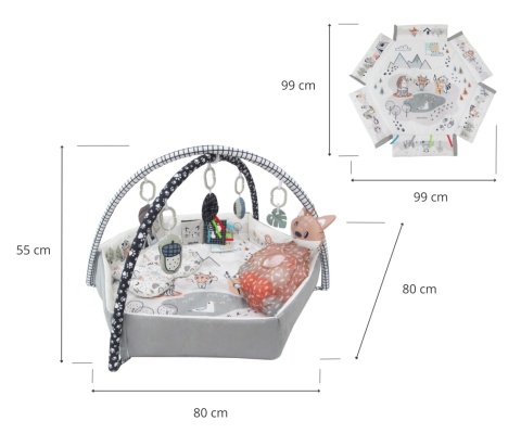 Milly Mally Mata edukacyjna dla niemowląt 5w1 Minky