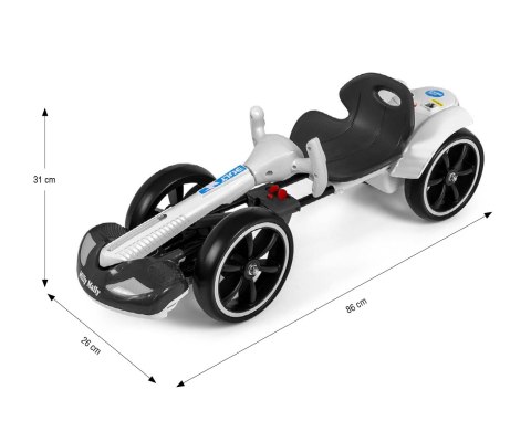 Milly Mally Pojazd na akumulator Gokart Bolt White