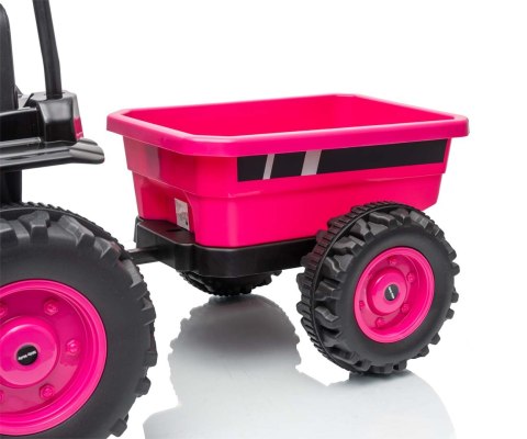 Milly Mally Pojazd na akumulator Traktor z przyczepą Farmer Pink