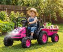 Milly Mally Pojazd na akumulator Traktor z przyczepą Farmer Pink