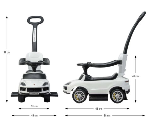 Milly Mally Pojazd z rączką Porsche Cayenne White