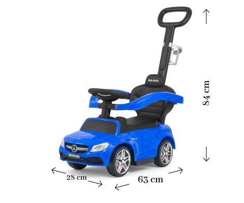 Milly Mally Pojazd z rączką MERCEDES-AMG C63 Coupe Blue Milly Mally Milly Mally Pojazd z rączką MERCEDES-AMG C63 Coupe Blue Milly Mally