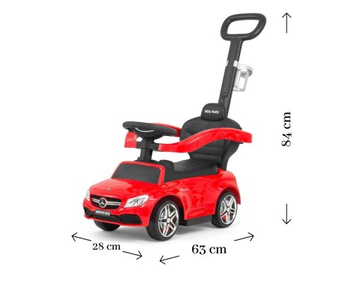 Milly Mally Pojazd z rączką MERCEDES-AMG C63 Coupe Red Milly Mally Milly Mally Pojazd z rączką MERCEDES-AMG C63 Coupe Red Milly Mally