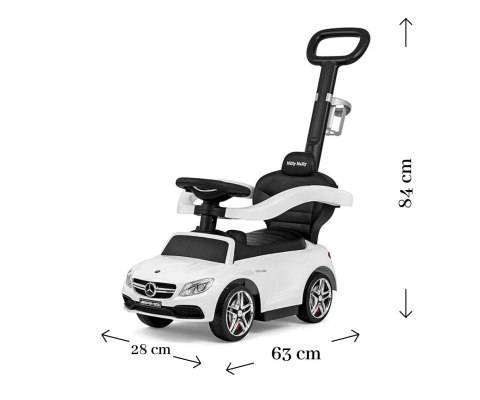 Milly Mally Pojazd z rączką MERCEDES-AMG C63 Coupe White Milly Mally Milly Mally Pojazd z rączką MERCEDES-AMG C63 Coupe White Milly Mally