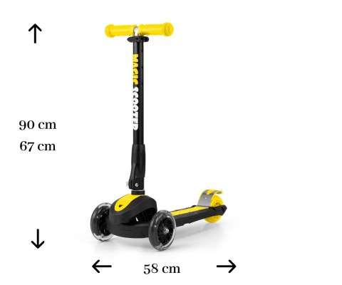 Scooter Magic Yellow Milly Mally Scooter Magic Yellow Milly Mally
