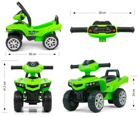 Jeździk dla dzieci Monster Green Milly Mally Jeździk dla dzieci Monster Green Milly Mally