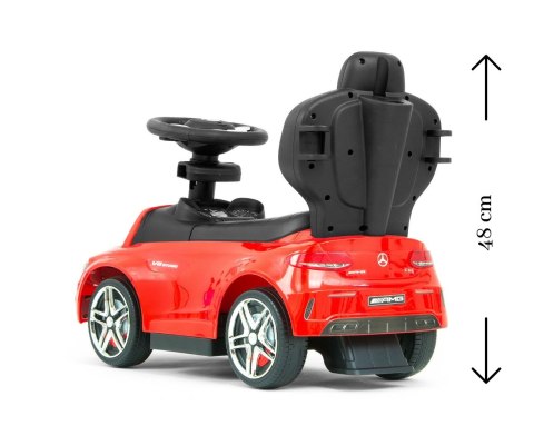 Pojazd z rączką MERCEDES-AMG C63 Coupe Black Milly Mally Pojazd z rączką MERCEDES-AMG C63 Coupe Black Milly Mally