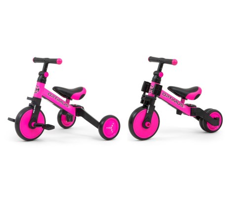 Rowerek 3w1 Optimus Pink Milly Mally Rowerek 3w1 Optimus Pink Milly Mally