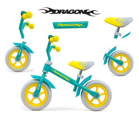 Rowerek Biegowy Dragon Mint Milly Mally Rowerek Biegowy Dragon Mint Milly Mally