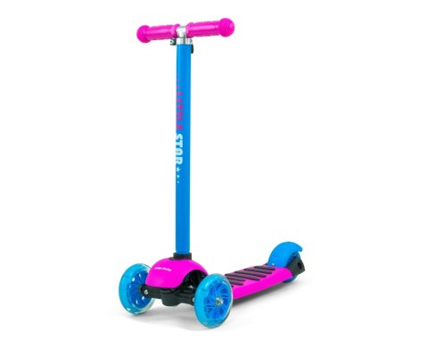Hulajnoga trójkołowa Scooter Little Star Pink-Blue Milly Mally Hulajnoga trójkołowa Scooter Little Star Pink-Blue Milly Mally