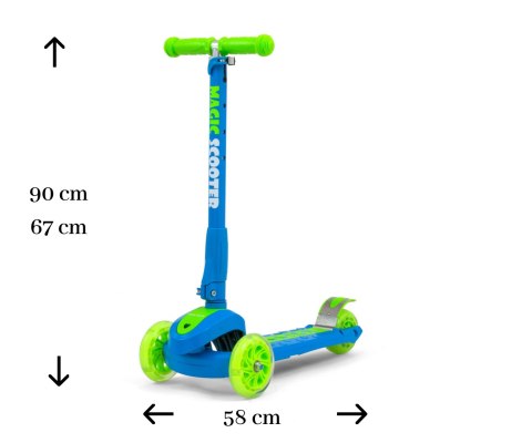 Scooter Magic Blue-Green Milly Mally Scooter Magic Blue-Green Milly Mally