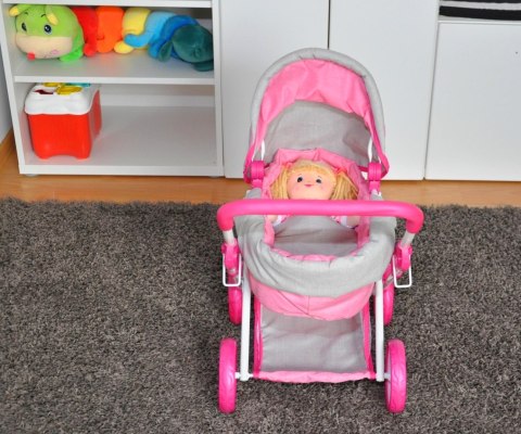 Wózek dla lalek Alice Prestige Pink Milly Mally Wózek dla lalek Alice Prestige Pink Milly Mally