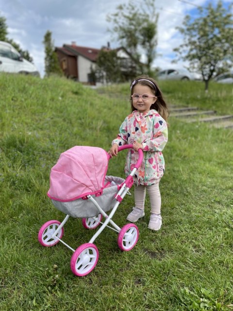Wózek dla lalek Dori Prestige Pink Milly Mally Wózek dla lalek Dori Prestige Pink Milly Mally