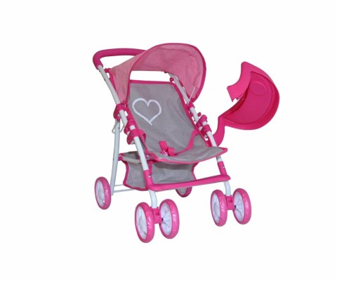 Wózek dla lalek Kate Prestige Pink Milly Mally Wózek dla lalek Kate Prestige Pink Milly Mally