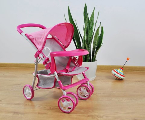 Wózek dla lalek Kate Prestige Pink Milly Mally Wózek dla lalek Kate Prestige Pink Milly Mally