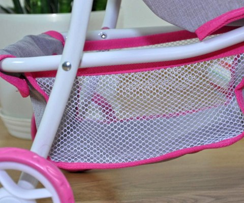 Wózek dla lalek Kate Prestige Pink Milly Mally Wózek dla lalek Kate Prestige Pink Milly Mally